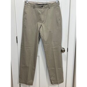 Brooks Brothers Advantage Chino Hudson Mens Pants Khaki W34 L34 Cotton
